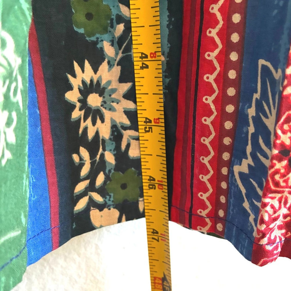 Vermont Country Store Falling Leaves Muumuu Cotton Dress Cottagecore Med Large - Picture 7 of 7